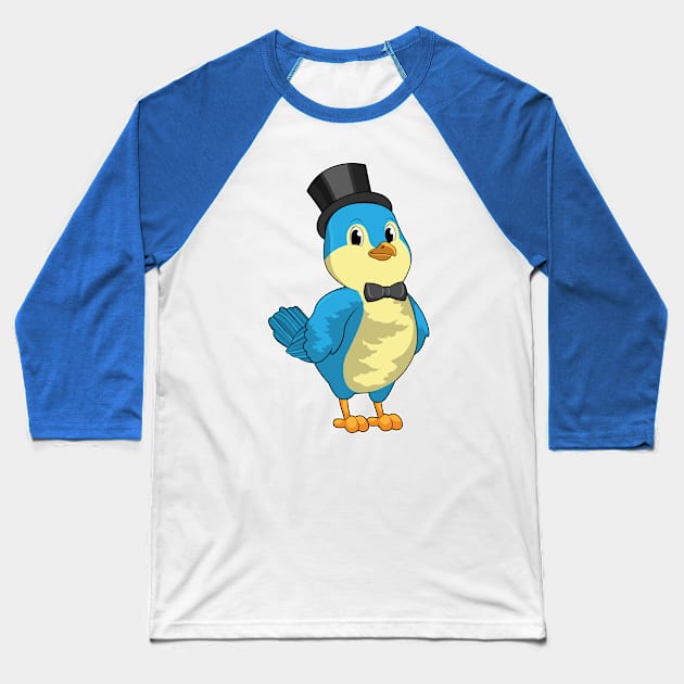 Bird as Groom with Ribbon Baseball T-Shirt by Markus Schnabel